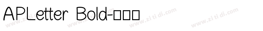 APLetter Bold字体转换